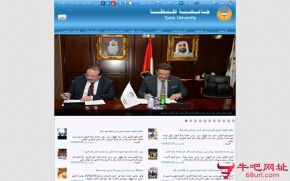埃及坦塔大学的网站截图
