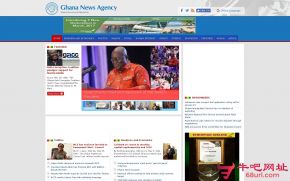 加纳通讯社的网站截图