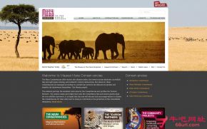 马赛玛拉国家保护区的网站截图