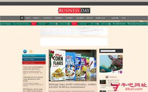 尼日利亚商业日报的网站截图