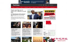 南非公民报的网站截图