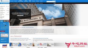 印度尼西亚银行的网站截图