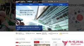 韩国中央大学的网站截图