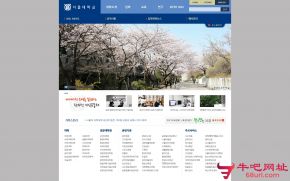 韩国首尔大学的网站截图
