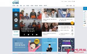 韩国sbs电视台的网站截图
