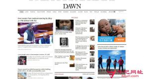 巴基斯坦黎明日报的网站截图