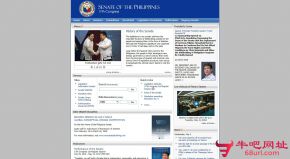菲律宾参议院的网站截图
