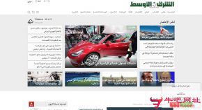 沙特中东日报的网站截图