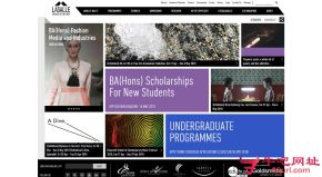 新加坡拉萨尔艺术学院的网站截图