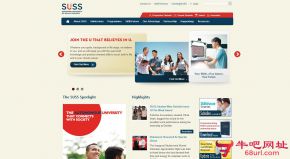 新加坡新跃大学的网站截图