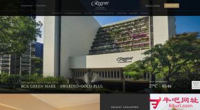 新加坡丽晶酒店的网站截图