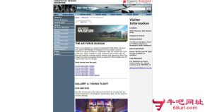 新加坡空军博物馆的网站截图