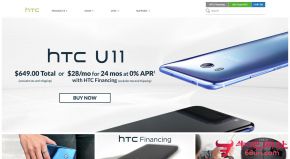 HTC的网站截图