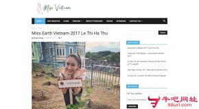 越南小姐大赛的网站截图