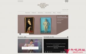 维也纳艺术史博物馆的网站截图