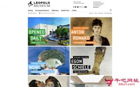 列奥波多博物馆的网站截图