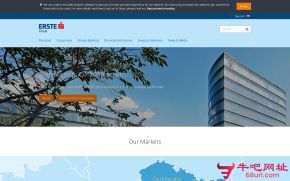 奥地利第一储蓄银行的网站截图