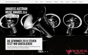 莫扎特奥地利音乐奖的网站截图
