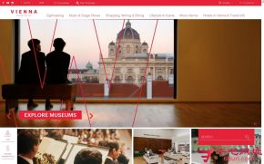 维也纳旅游局的网站截图