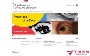比利时皇家美术馆的网站截图