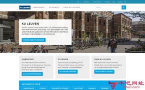 比利时鲁汶大学的网站截图