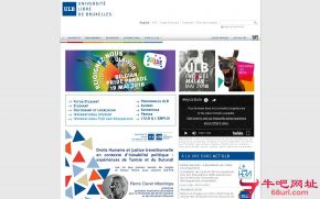 布鲁塞尔自由大学的网站截图