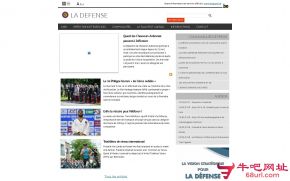 比利时国防部的网站截图