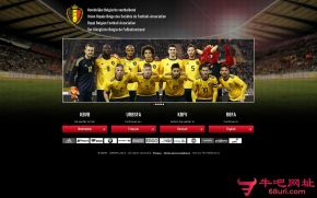 比利时足球协会的网站截图