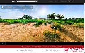 世界全景 360Cities的网站截图
