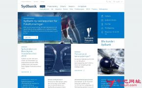 丹麦南方银行的网站截图