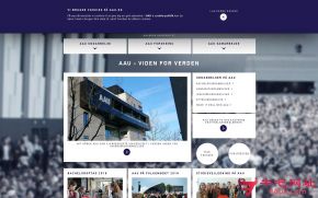 丹麦奥尔堡大学的网站截图