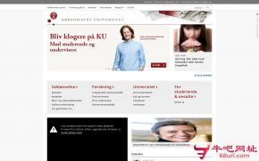 哥本哈根大学的网站截图