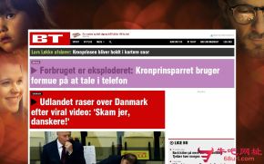 丹麦BT报的网站截图