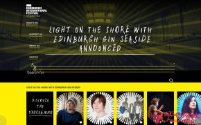 爱丁堡国际艺术节的网站截图