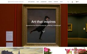 苏格兰国家画廊的网站截图