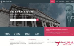 英格兰银行的网站截图