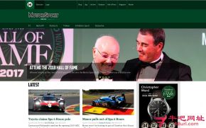 英国赛车运动杂志的网站截图