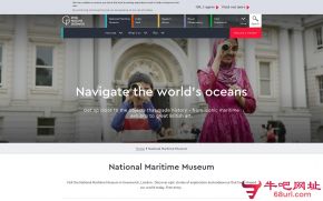 英国国家海洋博物馆的网站截图