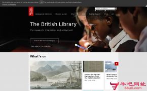 大英图书馆的网站截图