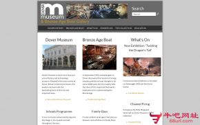 多佛尔博物馆的网站截图