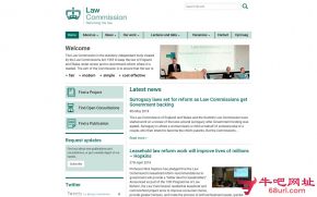 英国法律委员会的网站截图
