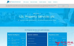 英国LSL房地产公司的网站截图