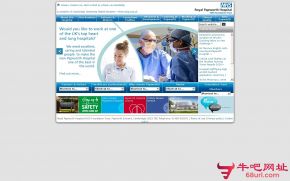 剑桥帕普沃思医院的网站截图