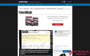 英国未来音乐杂志的网站截图