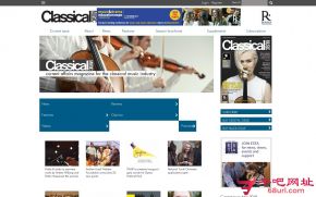 英国古典音乐杂志的网站截图