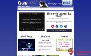 英国克鲁弗兹狗展的网站截图