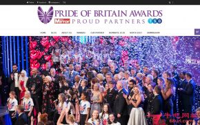 英国骄傲颁奖典礼的网站截图