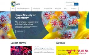 英国皇家化学学会的网站截图