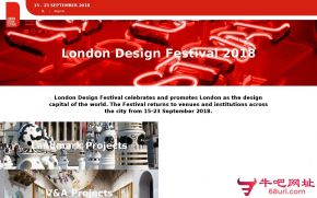 伦敦设计节的网站截图