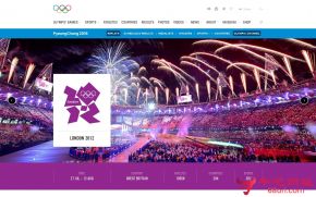 伦敦奥运会的网站截图